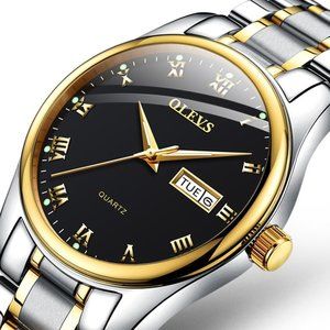 OLEVS Men's Watch Calendar Waterproof Luminous